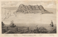 Gibraltar, 1808, with Ragged Staff Wharf labelled as "The Mole of the Aigade"
