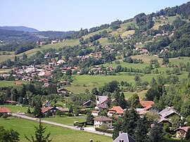 A general view of Ville-en-Sallaz