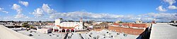 Downtown skyline during a clear day as seen from the new parking structure, February 2009.