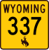 Wyoming Highway 337 signo