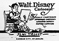 Image 31Walt Disney's business envelope featured a self-portrait, c. 1921 (from Walt Disney)