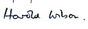 Firma de Harold Wilson