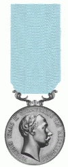 De Zilveren Medaille van verdienste "mit Zieröse" van Friedrich Franz III