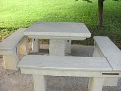 Monastic table from 1656, replicated