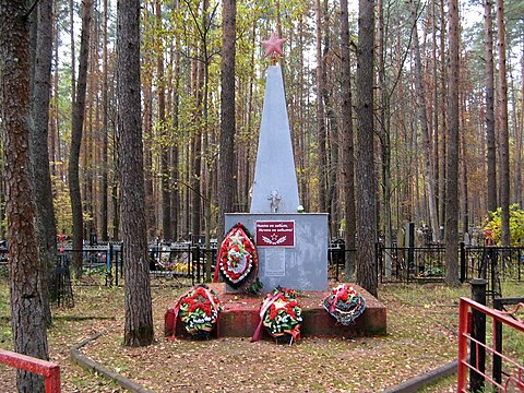 Братское захоронение ленинградцев и работников местного торфопредприятия, погибших в 1941—1944 гг.