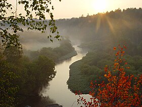 Вид на реку Сергу со скалы Светлой