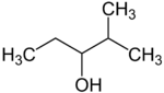 Strukturformel von 2-Methyl-3-pentanol