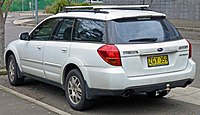 Subaru Outback stationwagen (2003-2008), achteraanzicht