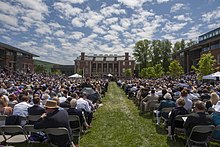 Commencement at Williams College, a private liberal arts college in Williamstown, Massachusetts 2018 Williams College Commencement (28769676748).jpg