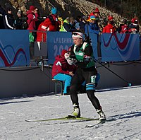 Lisbeth Liiv beim Mixed-Staffel-Wettbewerb