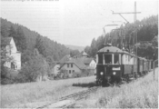狭軌時代のアルブタール鉄道（1940年撮影）
