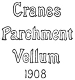 Cranes Parchment Vellum 1908