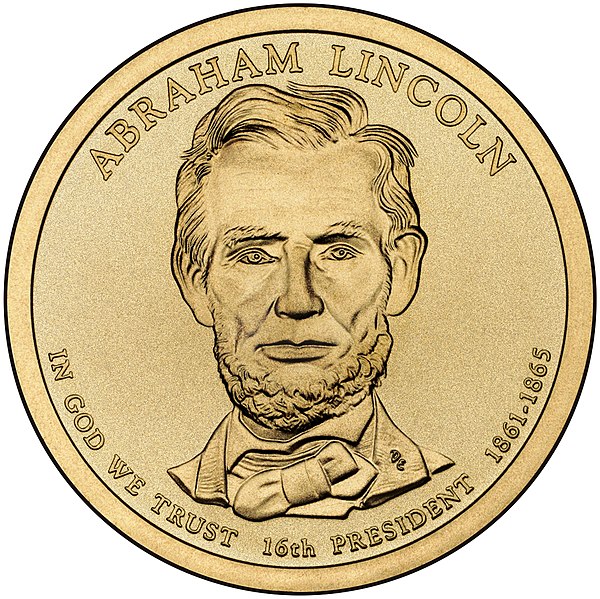 File:Abraham Lincoln $1 Presidential Coin obverse sketch.jpg