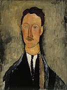 阿梅代奥·莫迪利亚尼：《Portrait of the Artist Léopold Survage》（1918）