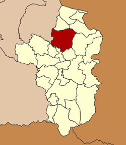 Amplasarea districtului în provincia Ubon Ratchathani