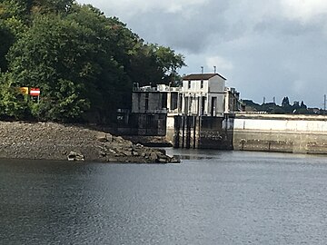 La prise d'eau de la rive gauche en 2017.