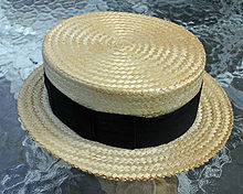  Fashioned Mens Hats on Turn Of The Century Style  1900  Boater  Often Still Worn By