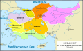 Byzantine Anatolia in 750 AD.