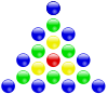 Центрированное треугольное число 19.svg