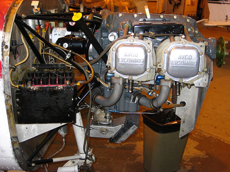 A Cessna 152 battery (lower left corner)