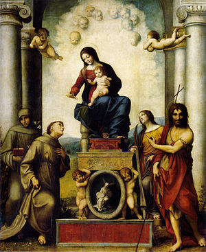 Die Madonna des heiligen Franziskus (Antonio da Correggio)