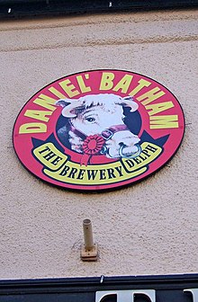 Delph Brewery sign on The Unicorn, 145 Bridgnorth Road, Wollaston - geograph.org.uk - 988512.jpg