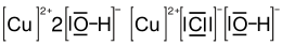 Struttura di Lewis dell'ossicloruro di rame