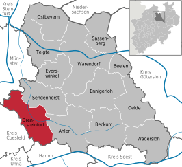 Kaart van Drensteinfurt