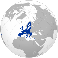 Map of the European Union and the UK