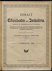 Titelseite der Erstausgabe von 1905