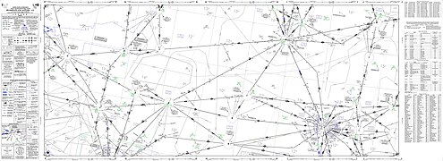 Zivile IFR Niedrigflug-Streckenkarte, Bereich Kingman, Arizona-Las Vegas, Nevada, 2024