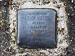 Stolperstein für Erich Mäder (Jahnstraße 10)