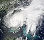 제1호 열대폭풍 "아가타"의 위성 사진