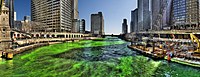 The Chicago River, Saint Patrick's Day 2009