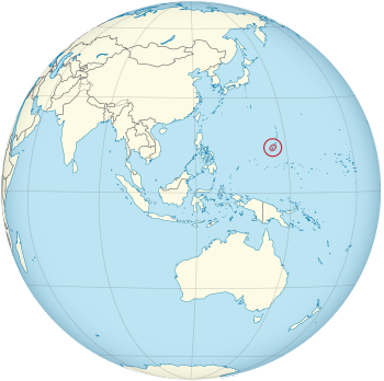 Guam helyzete a Földön