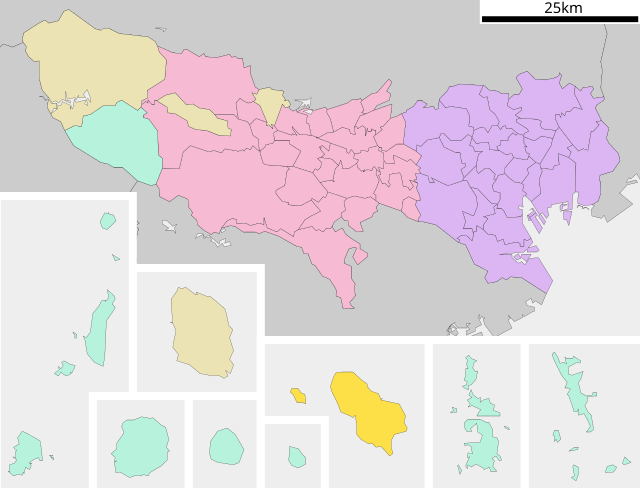 八丈町位置図