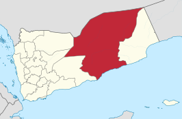 Kaart van Hadramaut