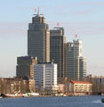 (1) Rembrandt Tower, (2) Mondriaan Tower, and (3) Breitner Tower