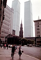 Met het World Trade Center, mei 1973
