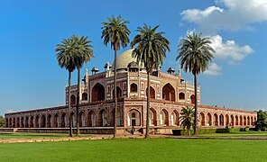 Le mausolée ou la tombe d'Humayun, un des trois sites classés au patrimoine mondial de l'UNESCO à Delhi.