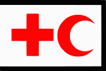 Флаг Красного Креста и Красного Полумесяца, использовавшийся Кенгирским восстанием[13]