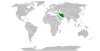 Location map for Iceland and Iran.