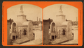 Stereoview of the Italian society tomb in St. Louis Cemetery No. 1, photo by George F. Mugnier