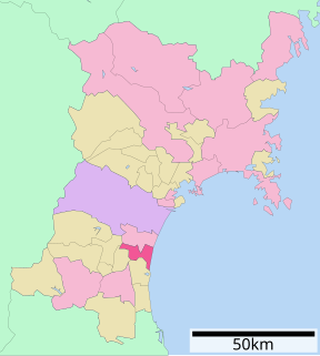 岩沼市位置図