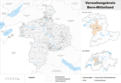 Location of Bern-Mittelland District