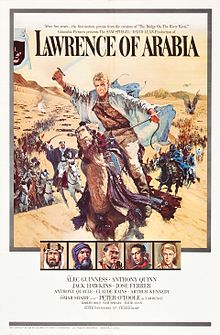 Poster tayangan pawagam filem Lawrence of Arabia