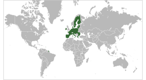 Locator map for the European Union in 2007