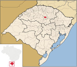 Location of Não-Me-Toque in Rio Grande do Sul