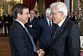 Luca Antonini e Sergio Mattarella