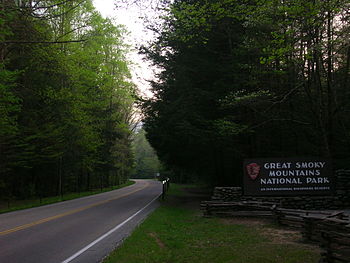 Main Entrance to the Great Smoky Mountains Nat...